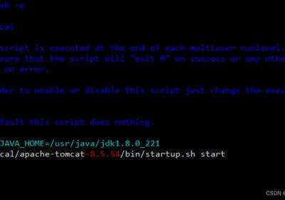 Tomcat在linux环境中开机自启(定时重启)