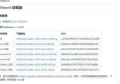 【webshell工具——蚁剑】蚁剑安装使用教程