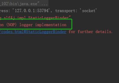 多种方法解决SLF4J: Defaulting to no-operation (NOP) logger implementation的错误
