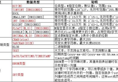 【MySQL】MySQL的数据类型