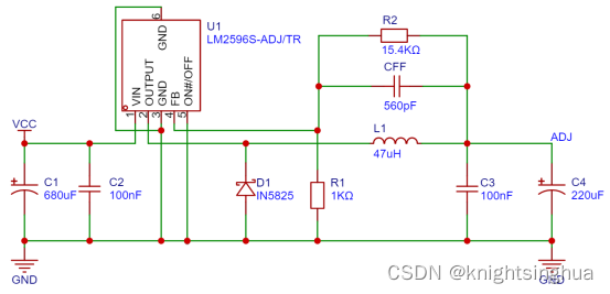LM2596LM2596S多路降压稳压DC-DC开关电源芯片讲解（第一部分：芯片介绍）（12V转5V、12V转3.3V、任意电压转任意电压）,第5张
