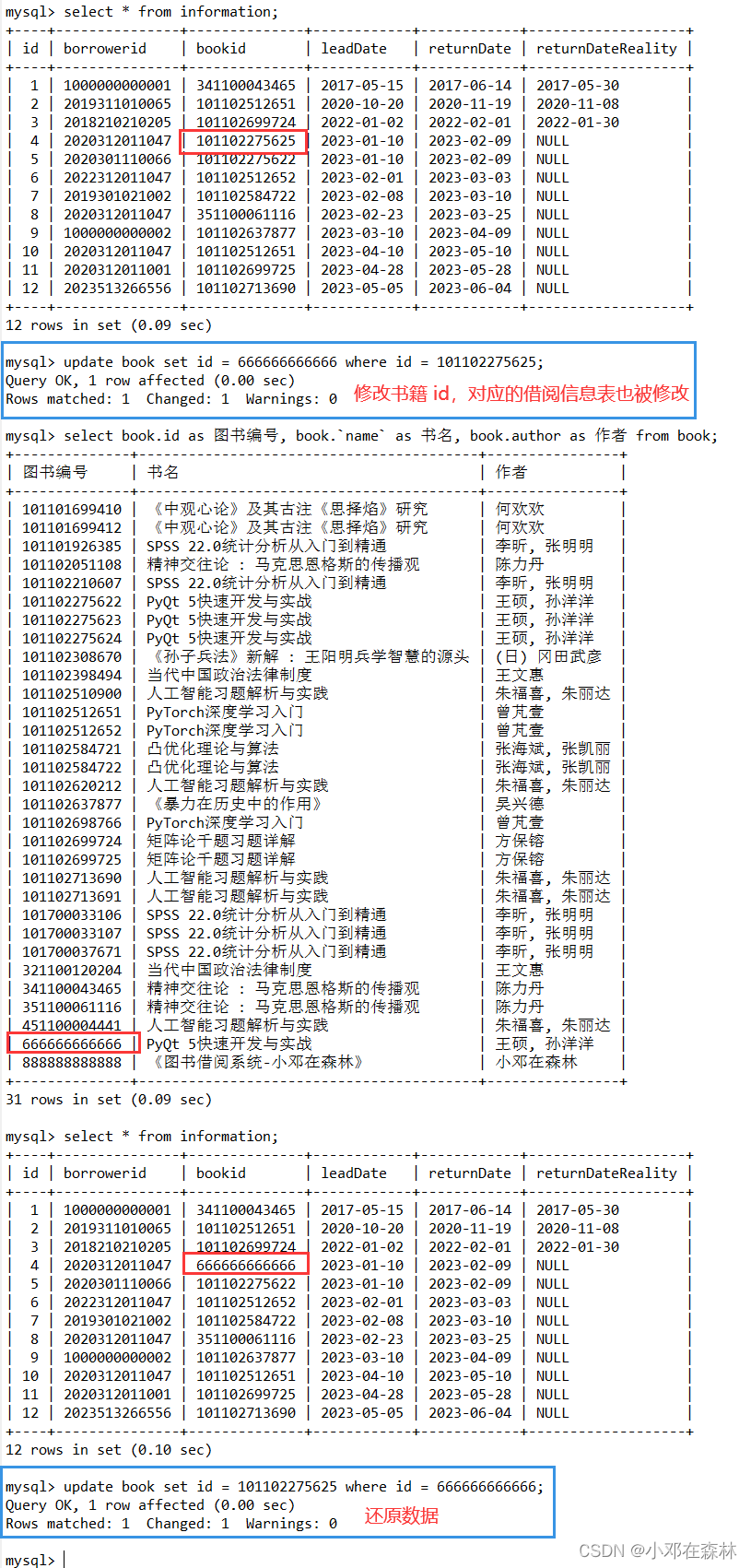 【数据库——MySQL（实战项目1）】（2）图书借阅系统——数据库测试、视图以及存储过程,在这里插入图片描述,第9张