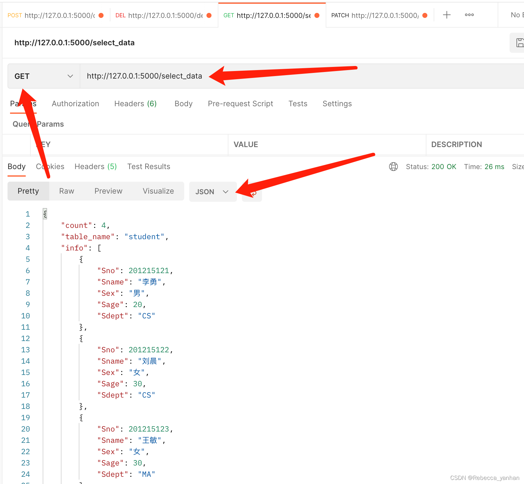 python后端程序：Flask连接数据库mysql，实现基本SQL增删改查（包含全部代码，可以跑通）,第7张