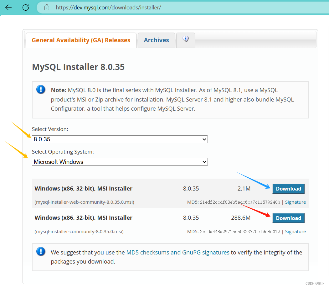 MySQL 8.0.35数据库的下载安装以及环境变量的配置,第4张