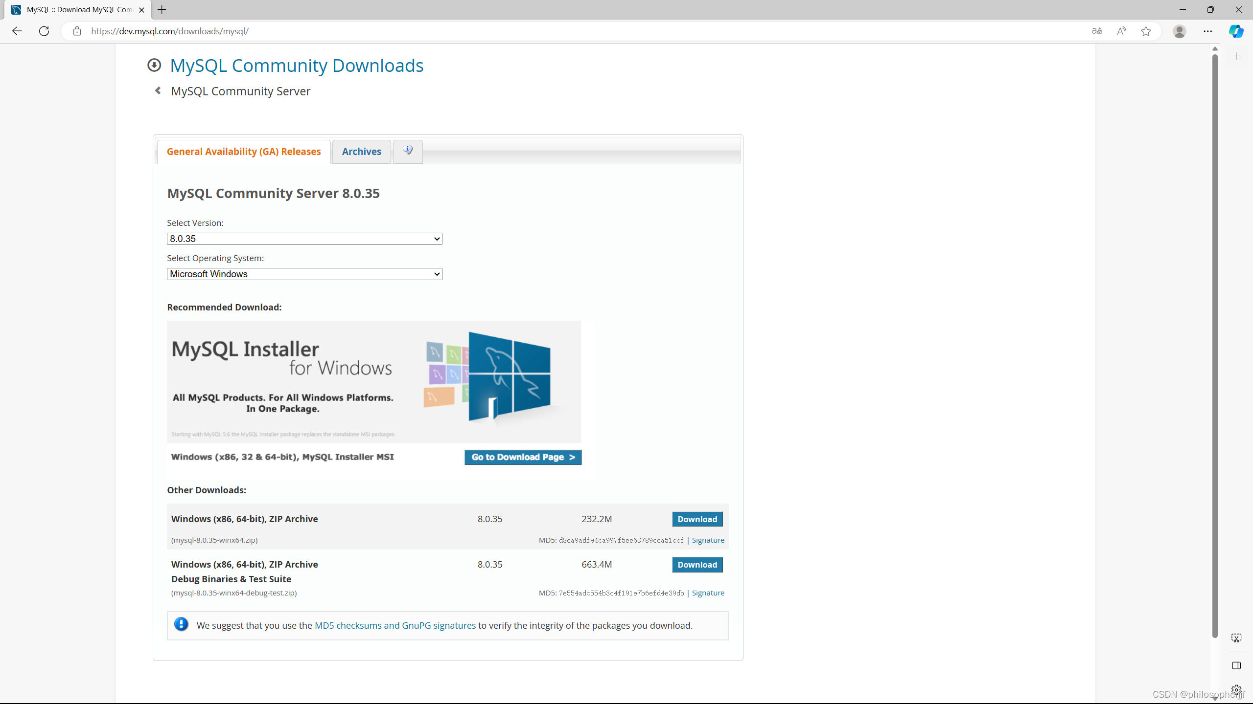MySQL mysql-8.0.35-winx64 下载配置初始化安装打开登陆修改密码退出卸载设置远程连接,第6张