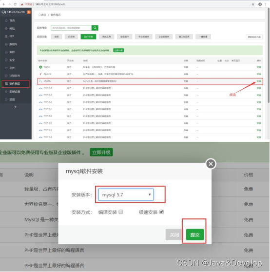 如何快速搭建自己的阿里云服务器（宝塔）并且部署springboot+vue项目（全网最全）,在这里插入图片描述,第38张