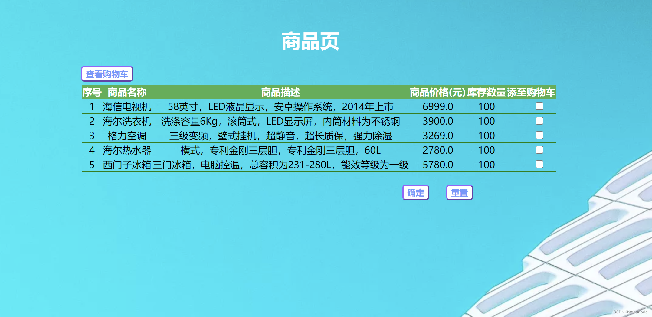 javaweb实现购物车功能,6fa64acb07db475a83fa7976e87c7527.png,第1张