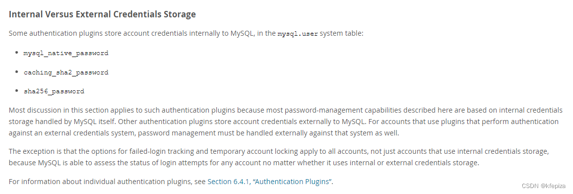 MySQL8 创建用户,设置修改密码,授权,参见 MySQL官方文档--密码管理 https://dev.mysql.com/doc/refman/8.0/en/password-management.html,第2张