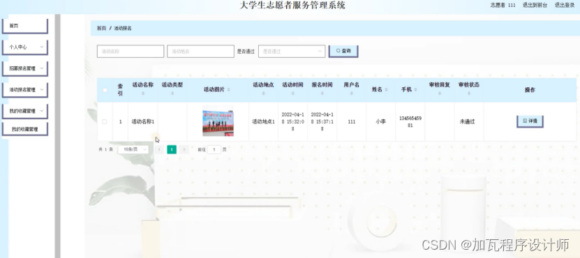 基于Spring Boot的学生志愿者管理系统的设计与实现,第31张
