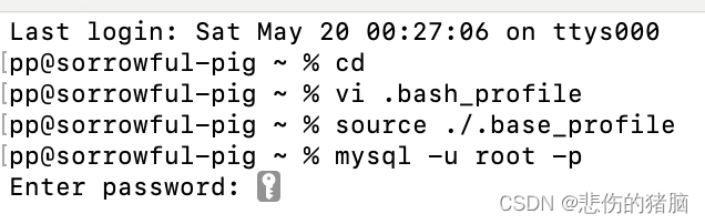 在MAC系统中使用mysql，出现mysql: command not found的情况,第12张