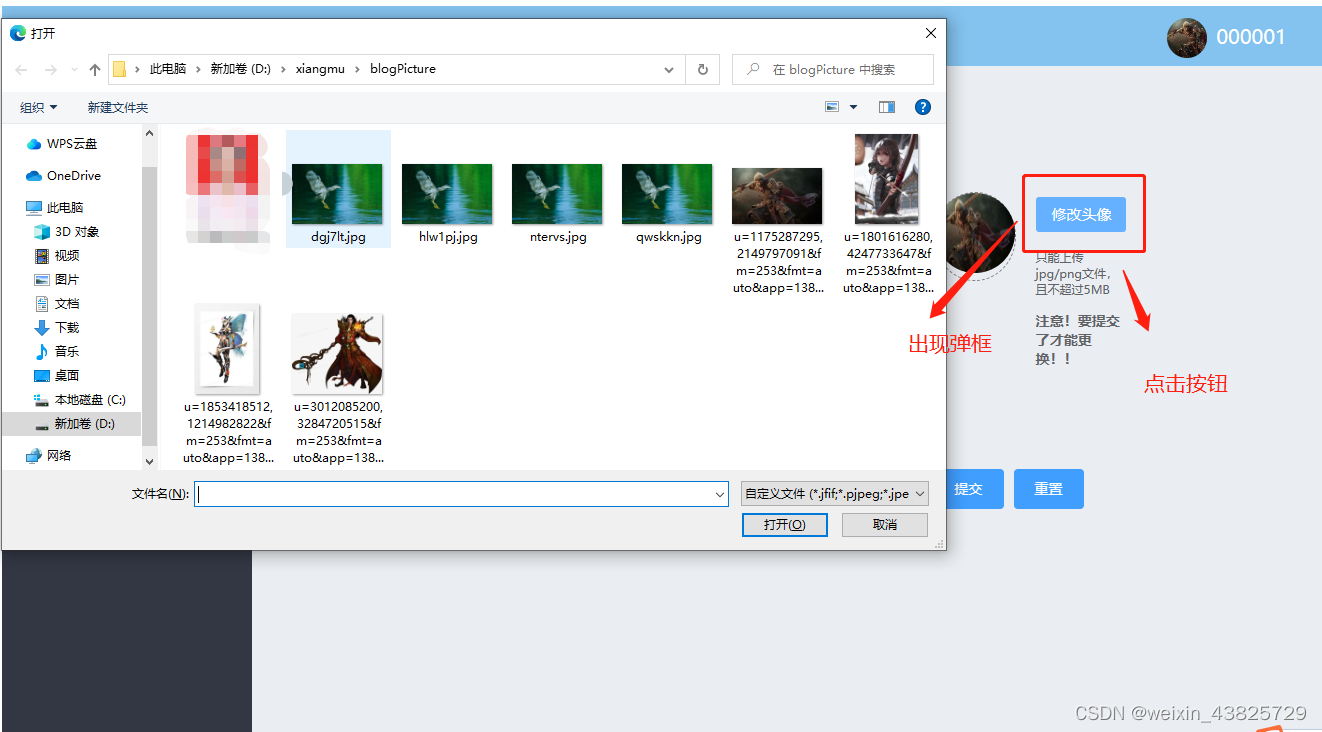 Spring boot + vue 实现图片（头像）的上传等操作,第2张