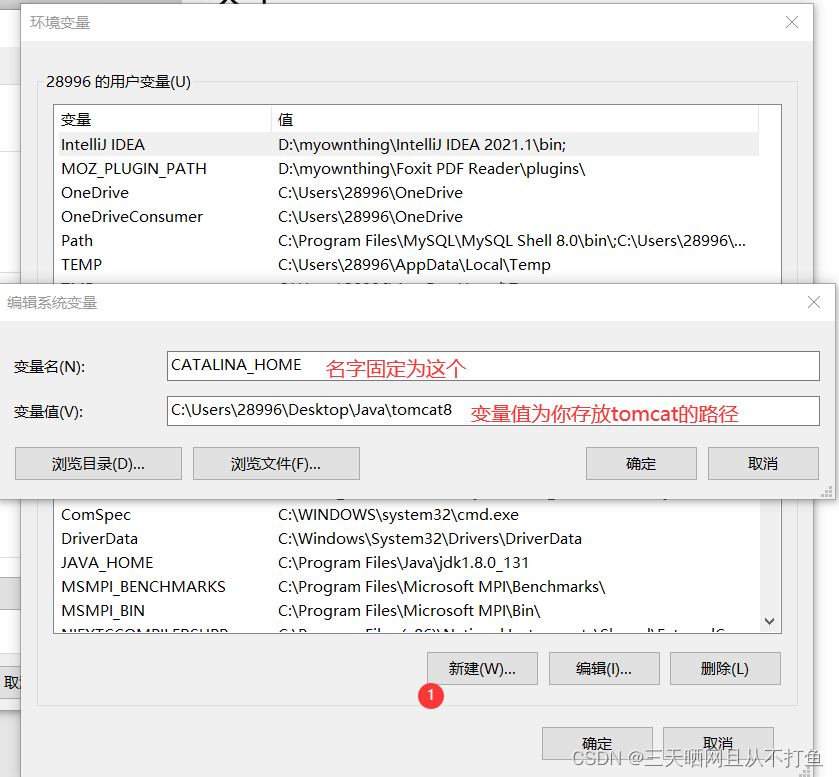 [ 亲测有效 ] Tomcat环境变量配置报错闪退：The CATALINA,在这里插入图片描述,第5张