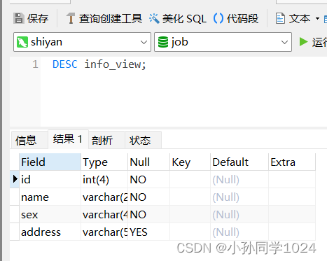 数据库系统原理及MySQL应用教程实验六视图创建与管理,第4张