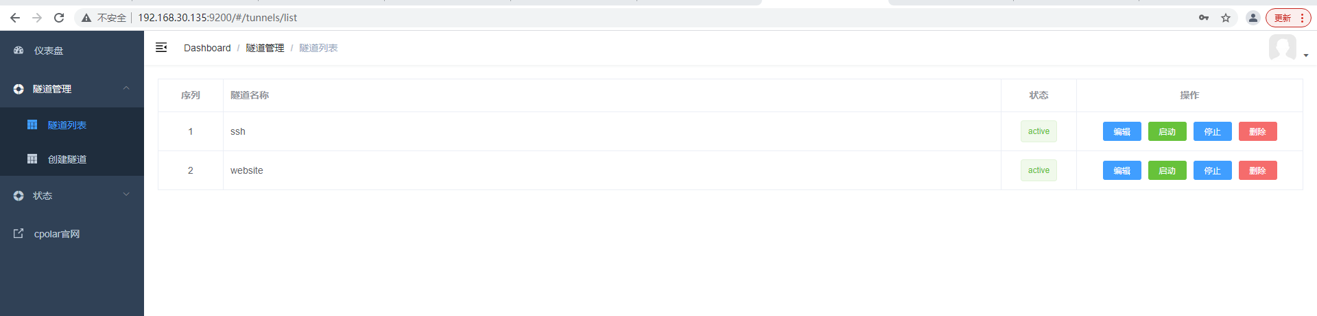 树莓派上使用Nginx通过内网穿透实现无公网IP访问内网本地站点,在这里插入图片描述,第3张