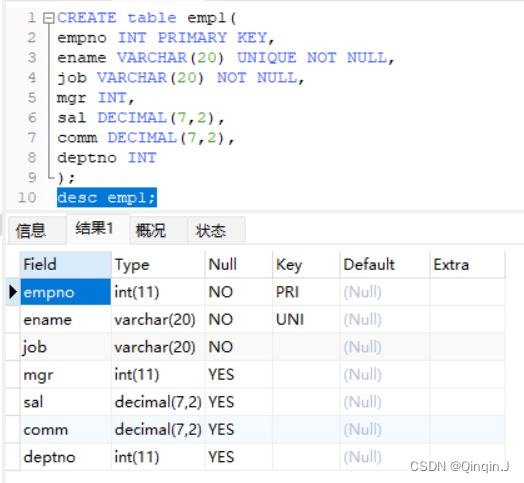 MySQL学习总结（查询所有字段、查询指定字段、查询去重数据、条件查询）,第1张