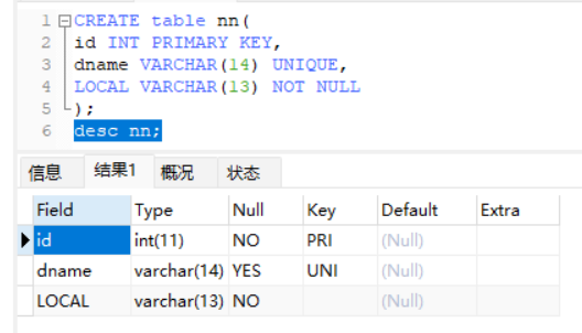 MySQL学习总结（非空约束、唯一约束、主键约束、默认约束、自动增长）,第15张