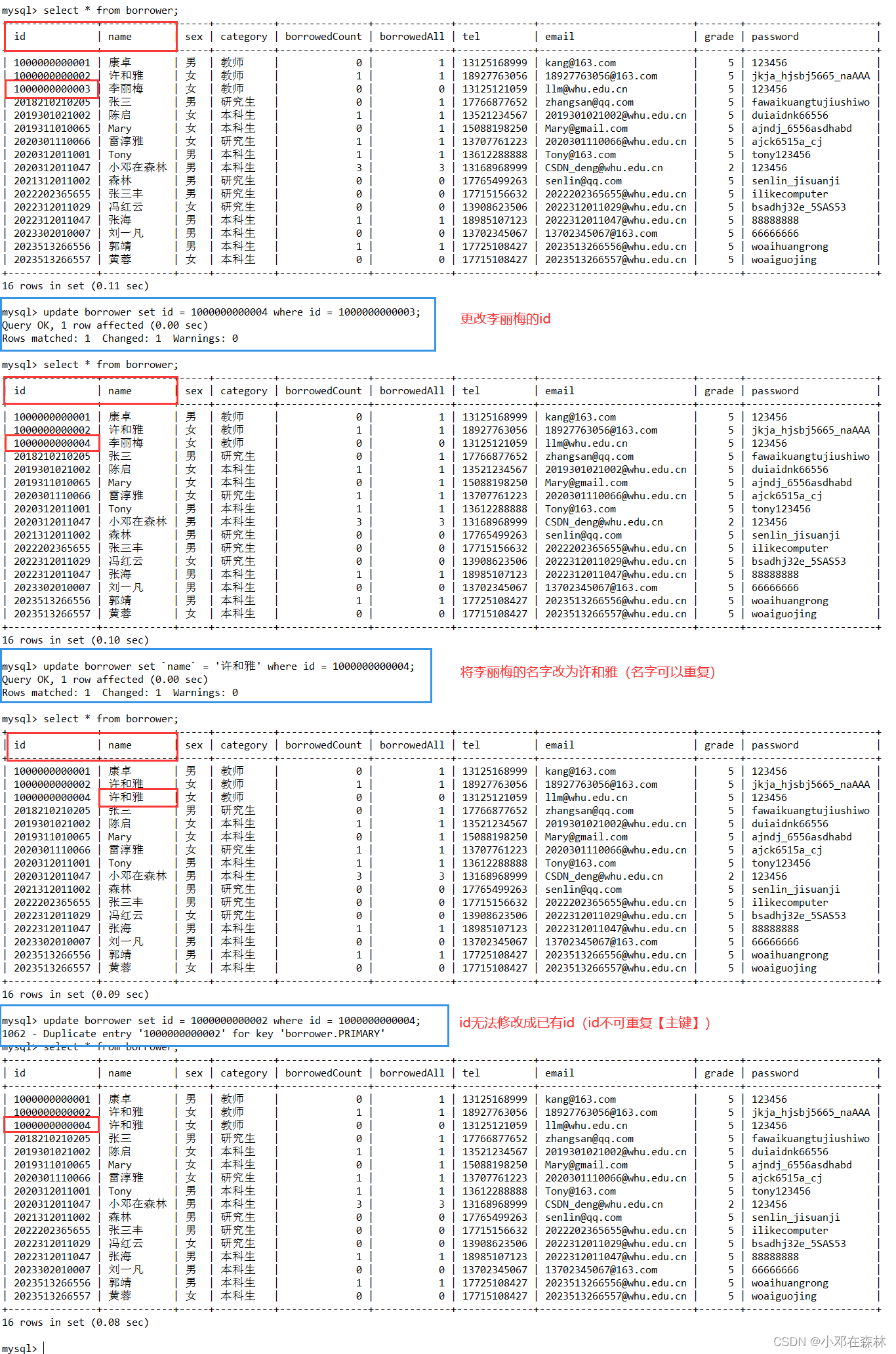 【数据库——MySQL（实战项目1）】（2）图书借阅系统——数据库测试、视图以及存储过程,在这里插入图片描述,第3张